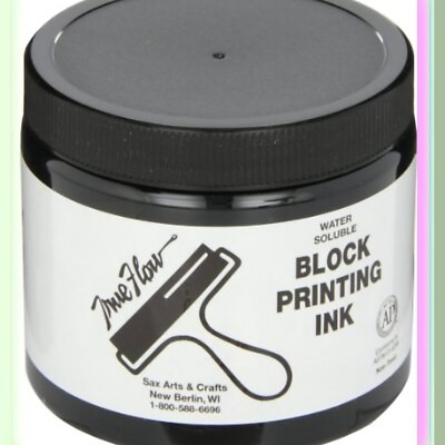 Black Magic Water Soluble Block Printing Ink, 16oz