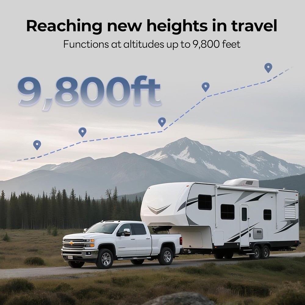 FOGATTI RV Tankless Water Heater InstaShower Ultra, 66,000 BTU 15x15 Inches Door