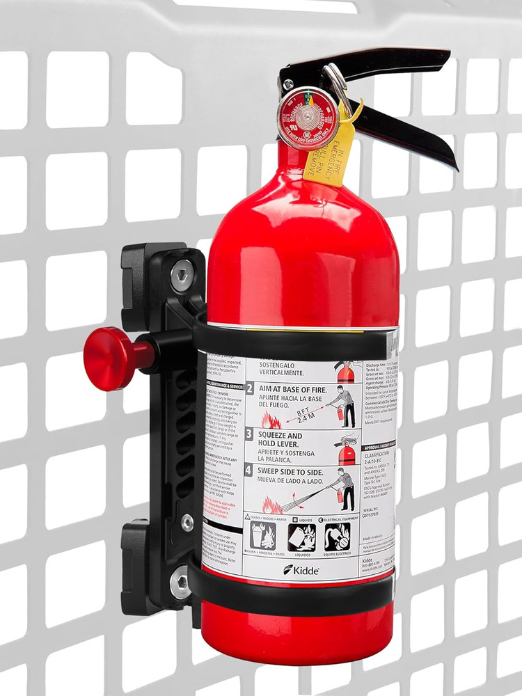 MOLLE Panel Fire Extinguisher Mount Kit Fits 1"-2" Rigid MOLLE Panel Holes Quick