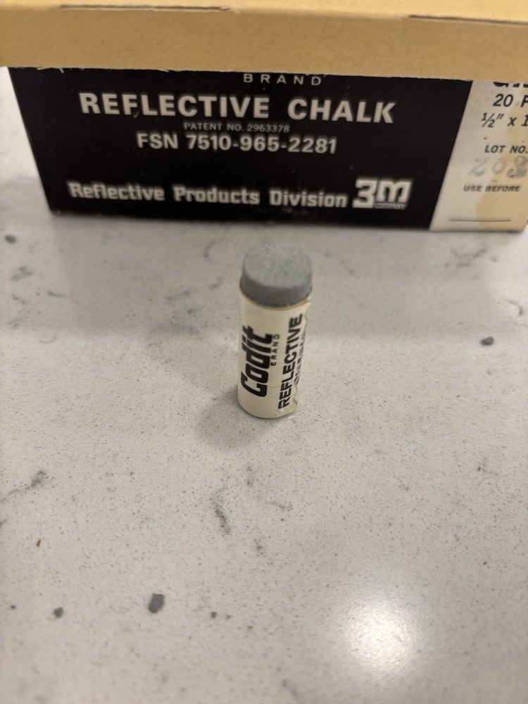 Codit Reflective Chalk Crime Scene Forensic Marking 3M Full Box 20