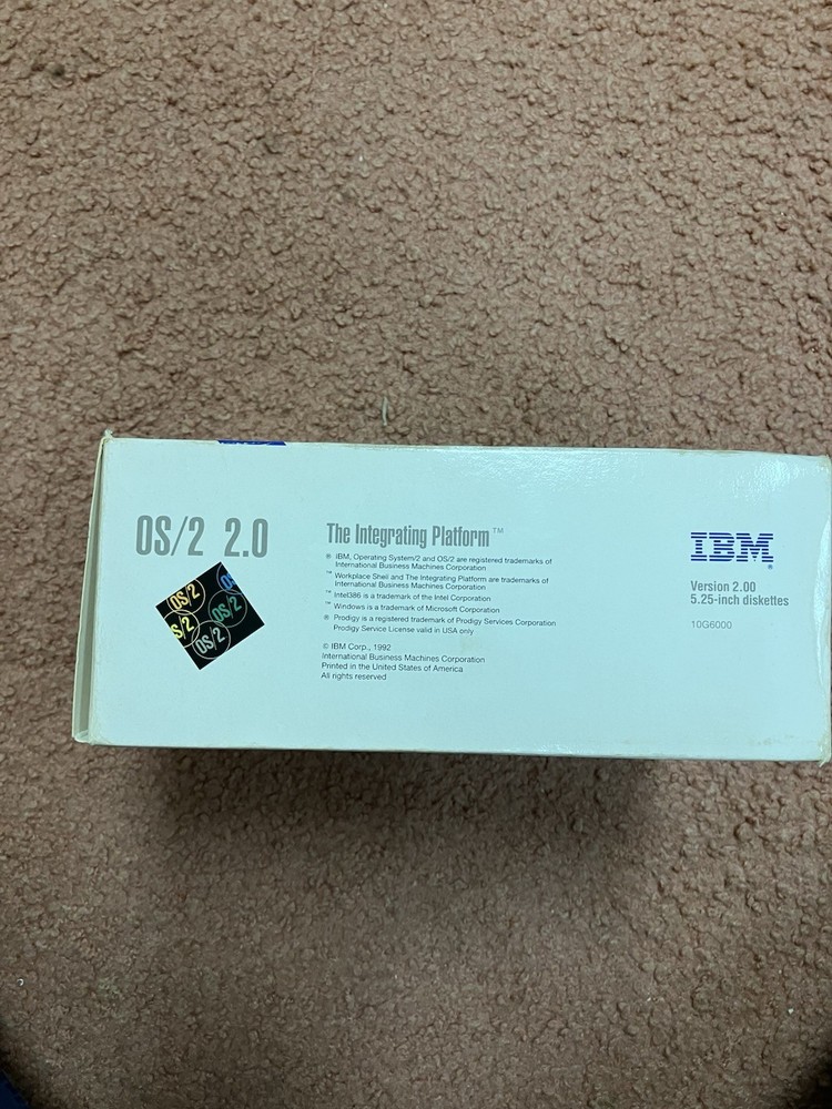 IBM OS/2 VERSION 2.0 WITH 5.25” DISKS