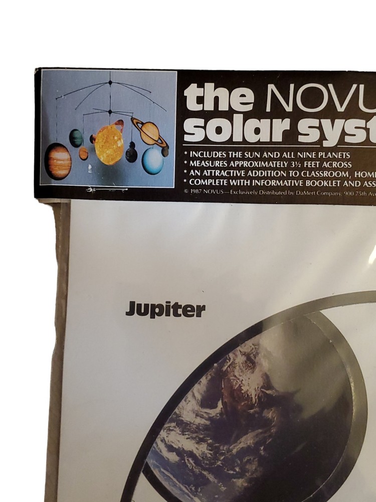 Vtg 1987 Novus Solar System Planetary Planets Space Mobile Classroom Educational