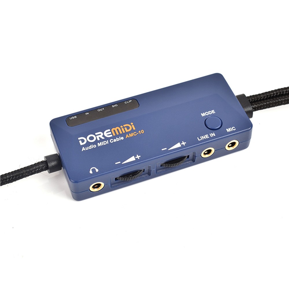 DOREMiDi Audio MIDI Cable USB Converter Five-pin 16 Channels 10 EQ parameters