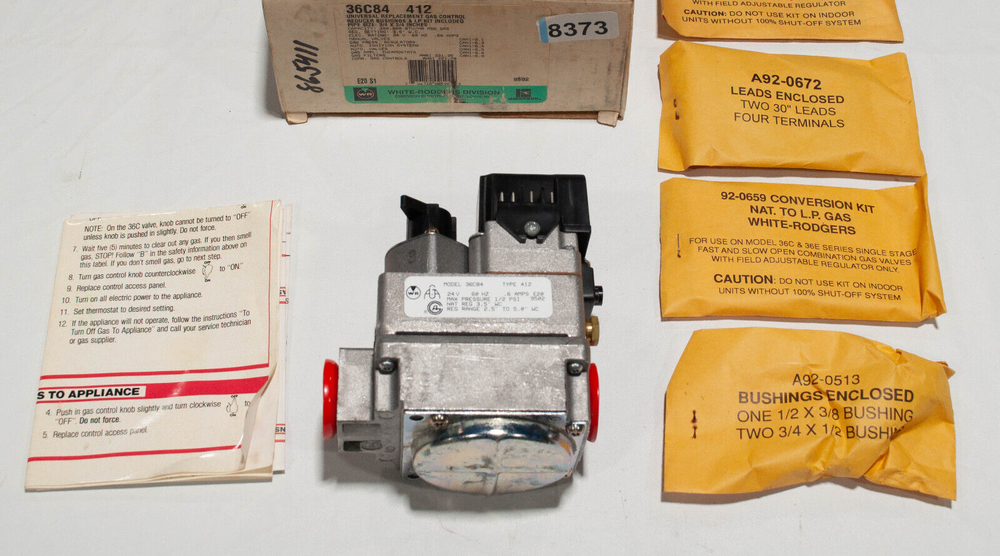 White Rodgers 36C84-412 Universal Replacement Gas Valve