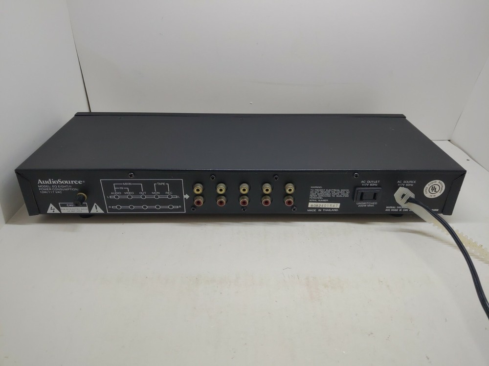 AUDIOSOURCE EQ-Eight Series II Vintage Stereo Equalizer Used Turns On