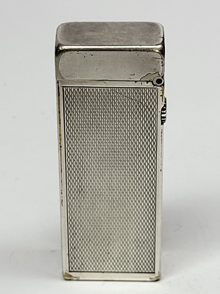 Vintage DUNHILL Silver Plated Gas Lighter