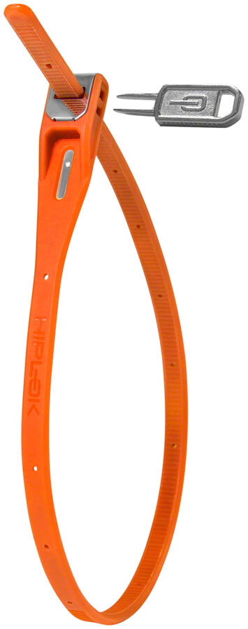Hiplok Z-Lok Security Tie Lock Single: Orange