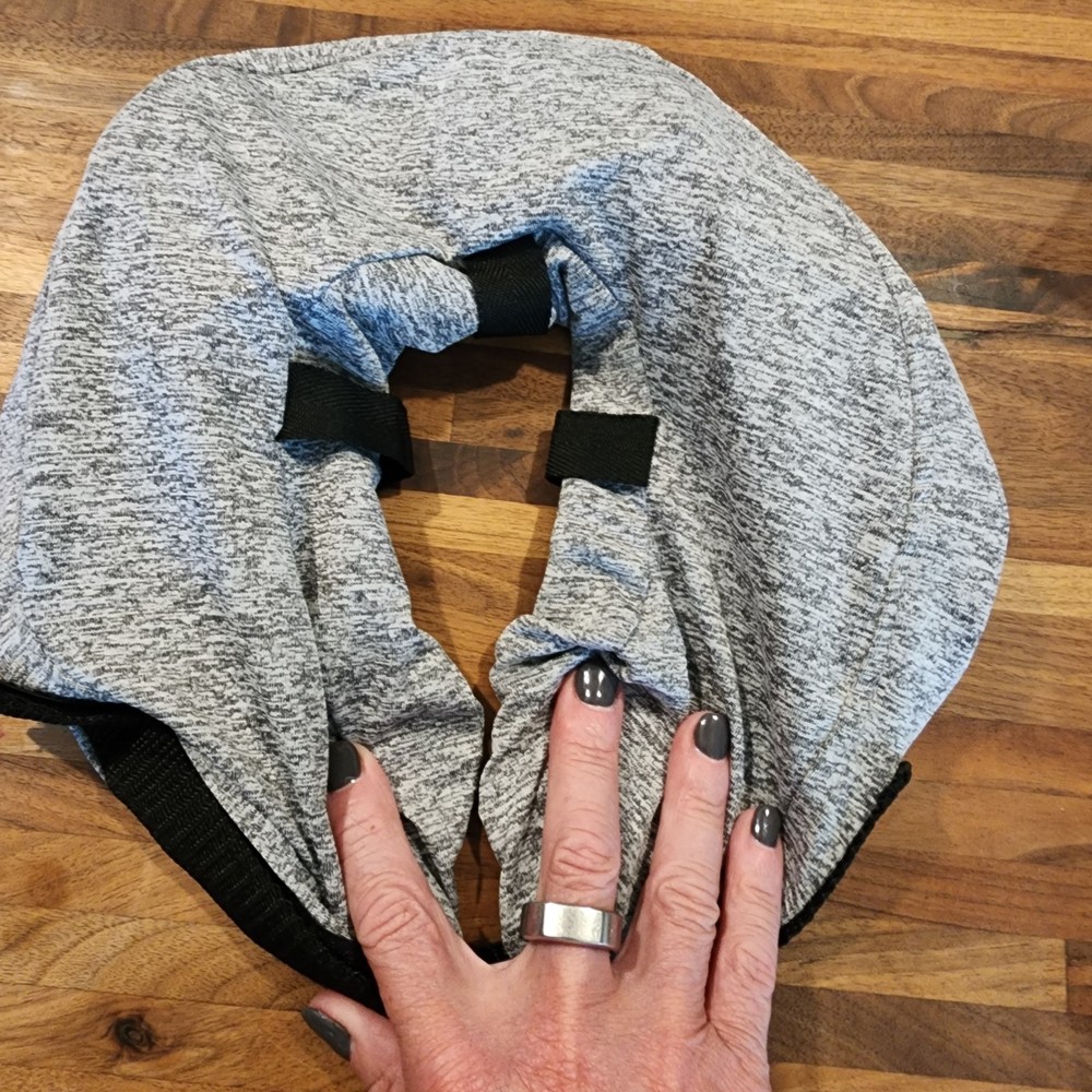 Inflatable E- Collar For Dogs And Cats ~ Gray, Size M New