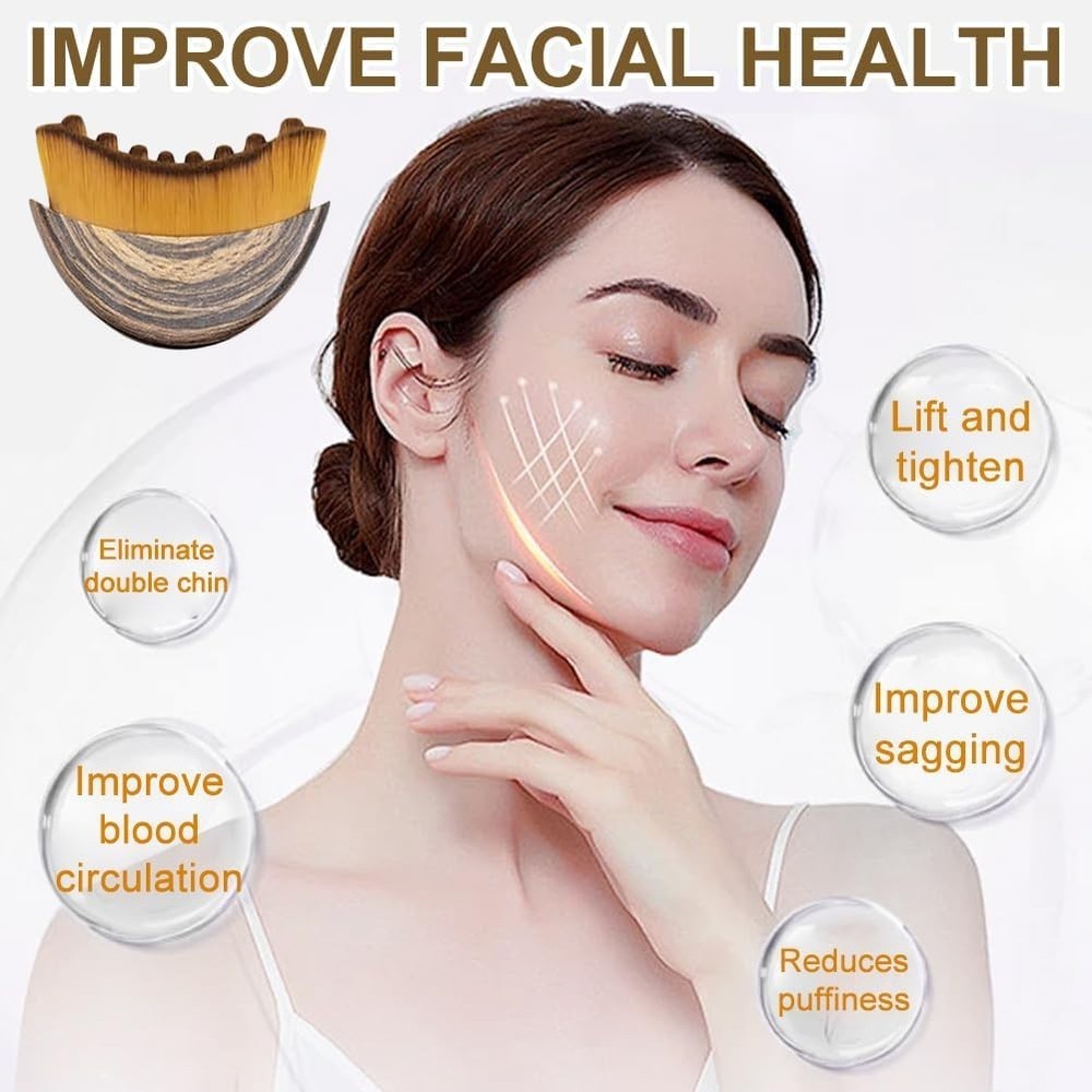 Lymphatic Drainage Massage Brush Set Face Contour Sculpting Tool