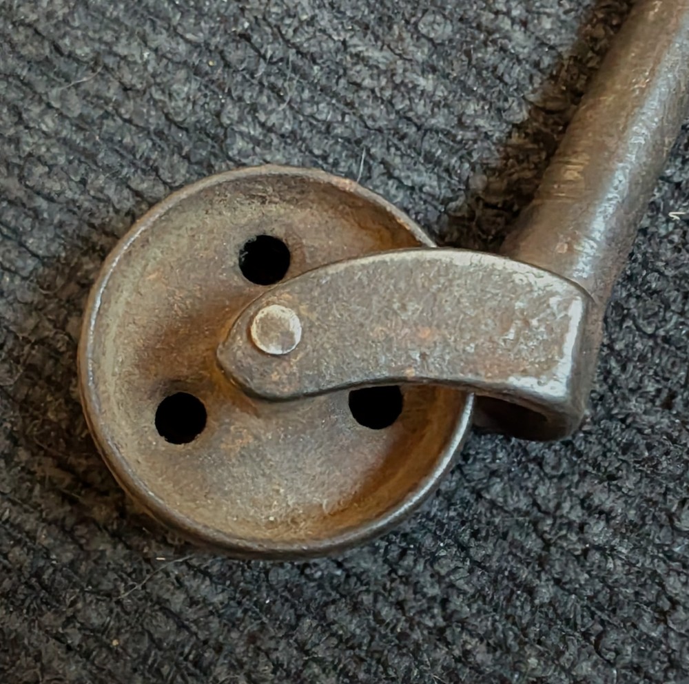 Antique (4) Four 19th Century Metal Caster Wheels