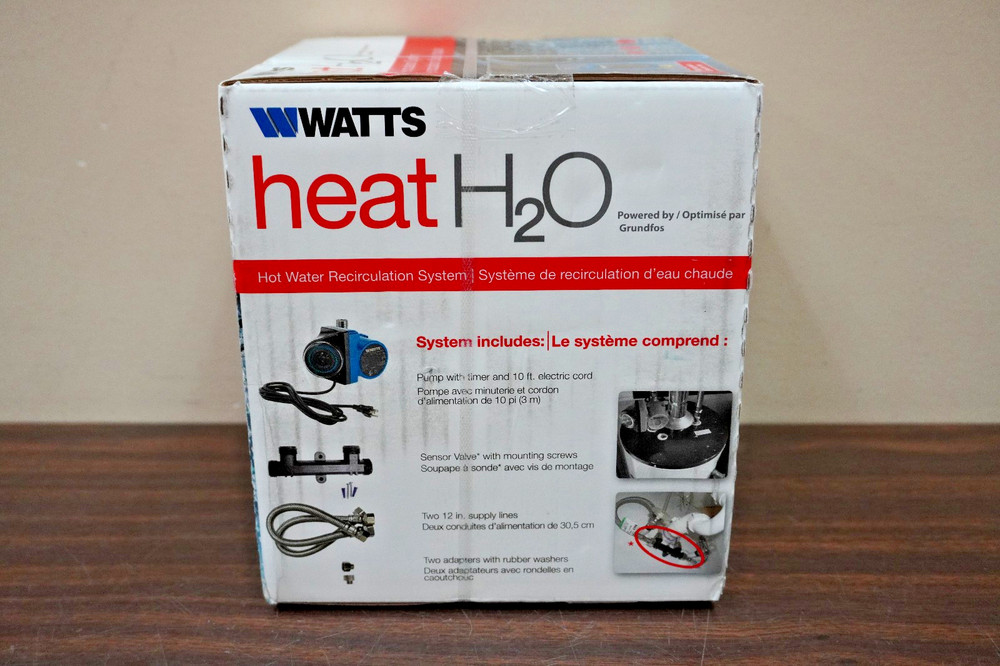 Watts Heat H20 HWRS-WH Hot Water Recirculation System 24 Hr Programmable Timer