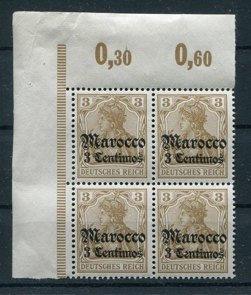 Morocco 34 Corner Block** MNH Post Fresh 100EUR (Z8473)