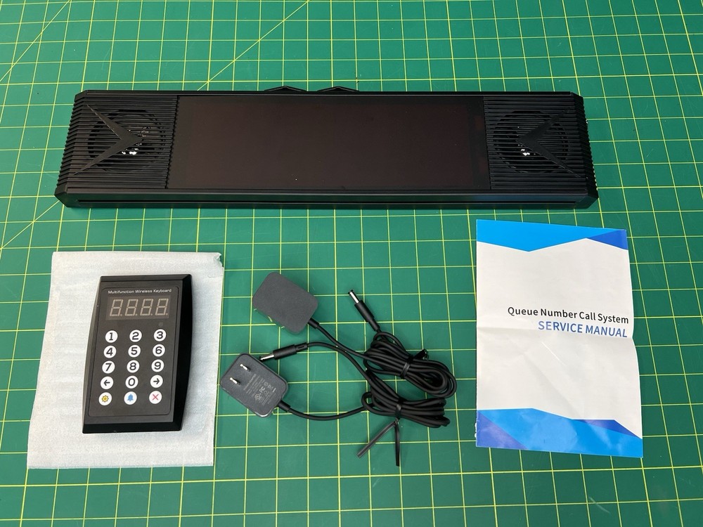 Queue Calling System 4-Digit Wireless Display w/ Keypad Restaurant Pager