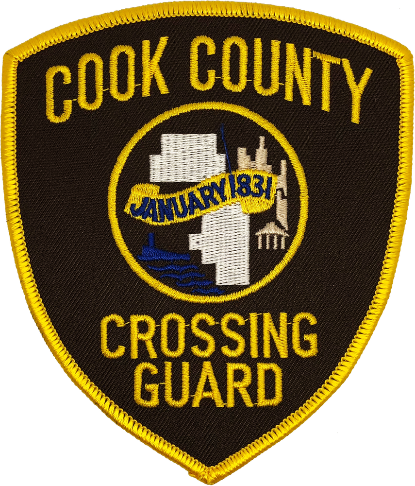 COOK COUNTY SHOULDER PATCH: Crossing Guard Standard