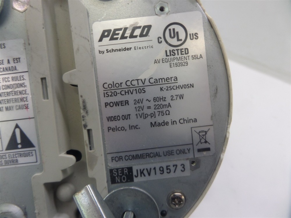 Pelco IS20-CHV10S 24V CCTV Color Camera