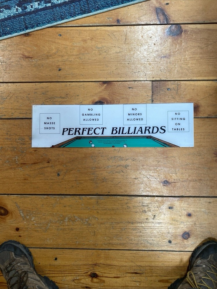 perfect billiards arcade plexi marquee