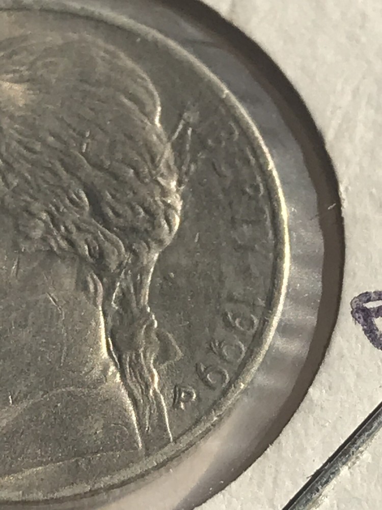 1999P Jefferson Nickel Shift Doubling