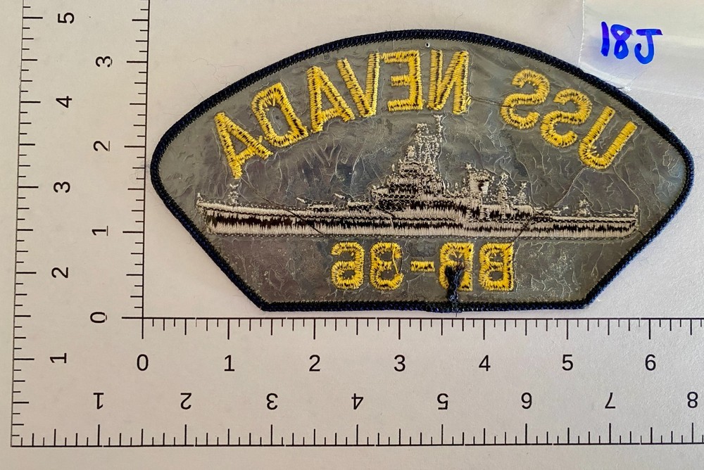 USS Nevada BB-36 Patch Navy Military Embroidered