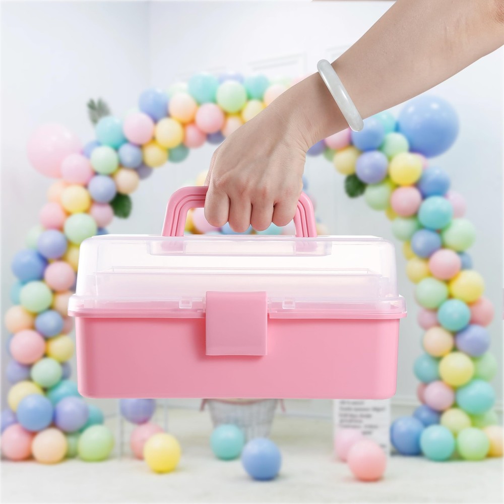 Flower River 11(in) Versatile Three-Layer Folding Organizer Box,Ideal for Art...