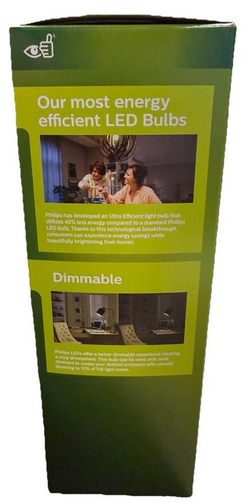 Philips Ultra Efficient 60W Equivalent Soft White A19 LED Bulb (4-Pack)