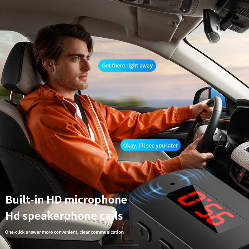 Bluetooth 5.4 Car Transmitter Receiver Handsfree Call USB Mini Wireless Audio