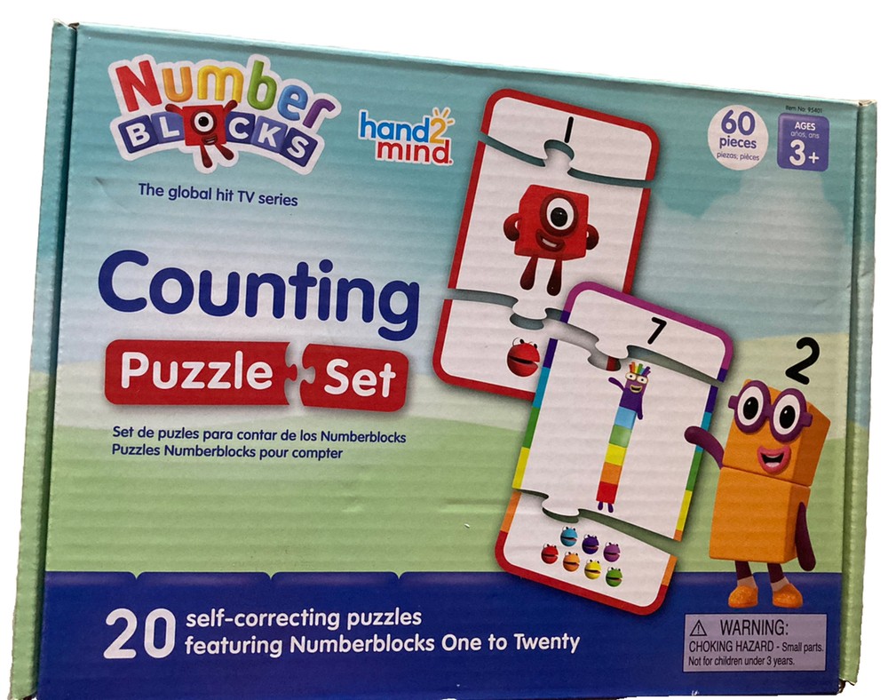 Hand2mind Number blocks Counting Puzzle Set NEW 3+