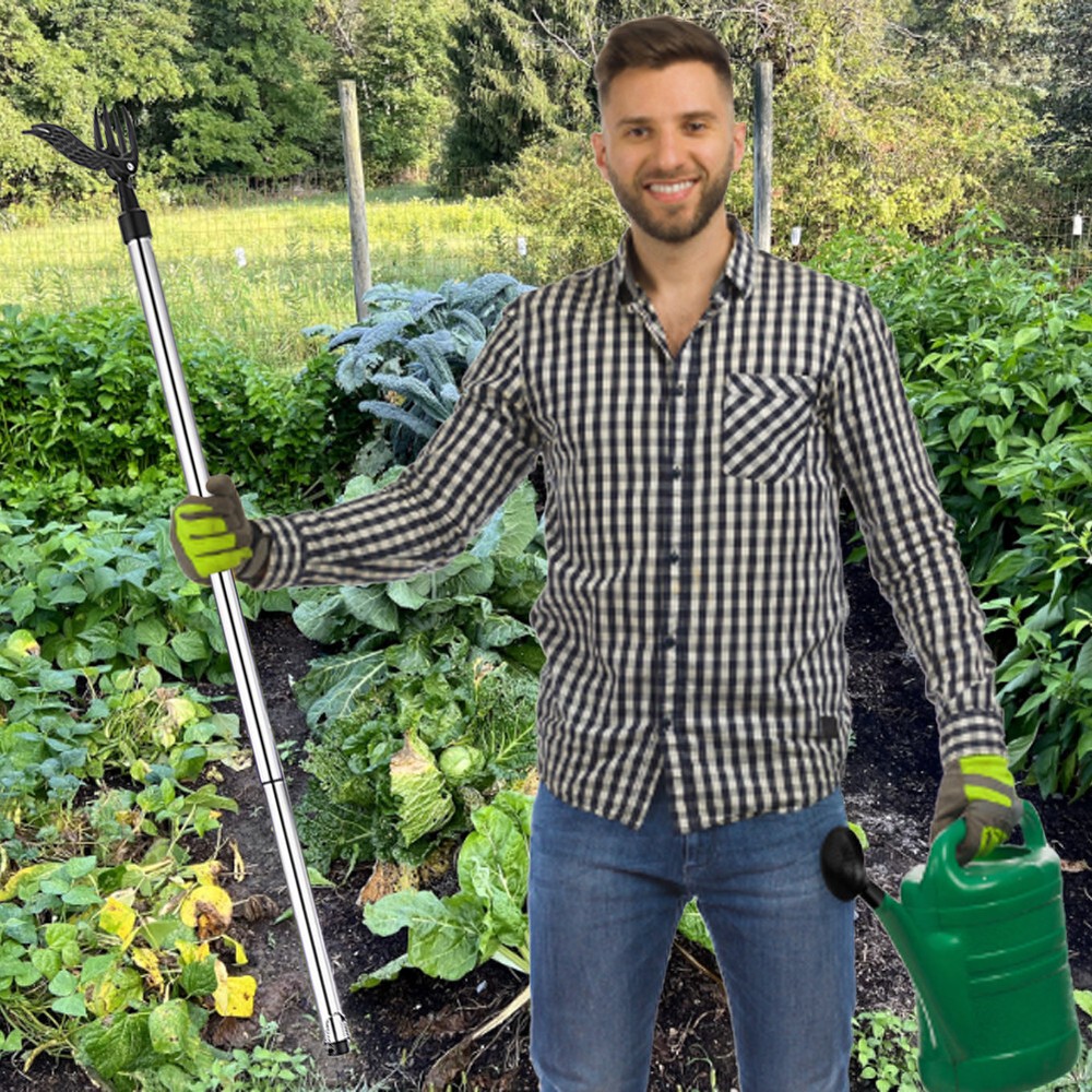 Weeder Puller Stand Up Weed Tool with Handle Garden Outdoor Root Remover Killer