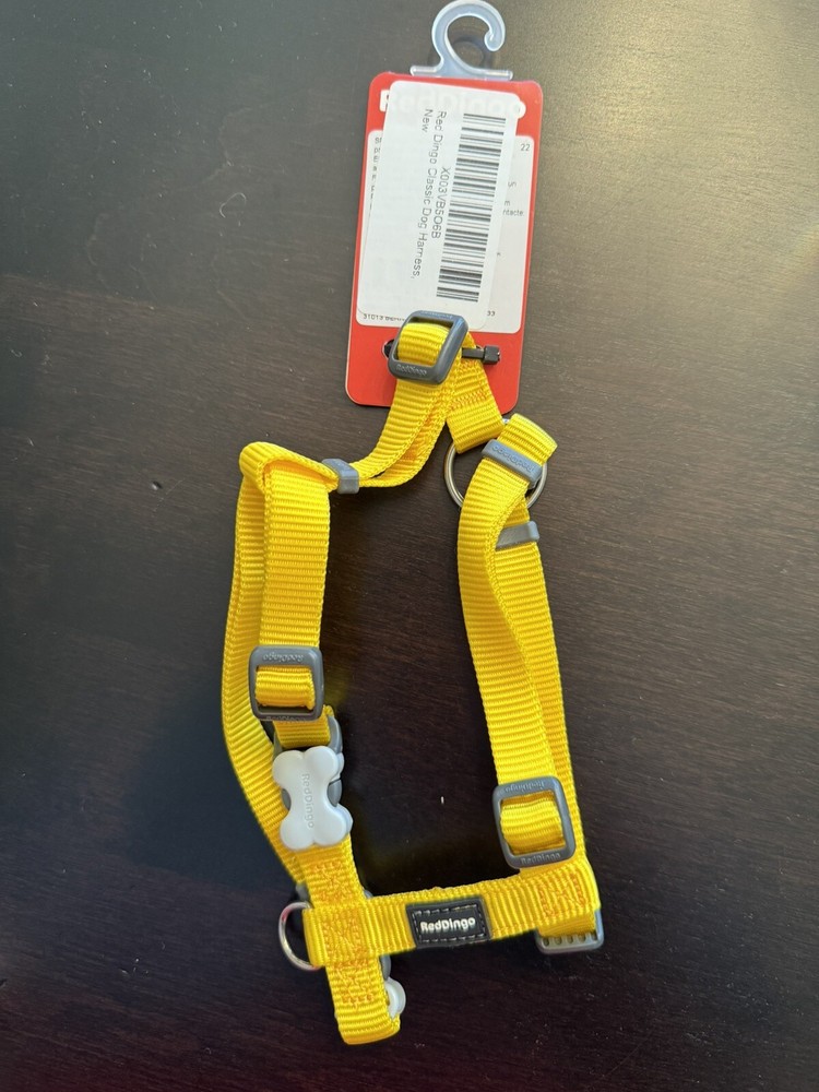 Red Dingo Classic Dog Harness Yellow Size XS