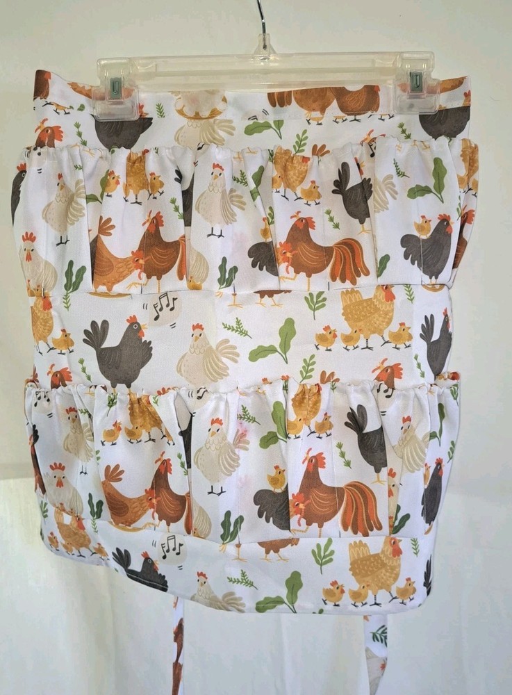Hen's And Chicks Egg Collectibg Apron