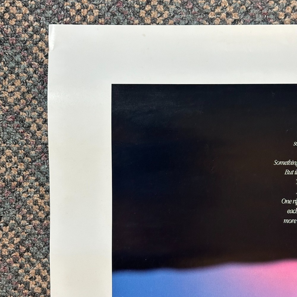 SUPER RARE _ APPLE COMPUTER 10th ANNIVERSARY RIPPLE POSTER _ AUTHENTIC _ 1987