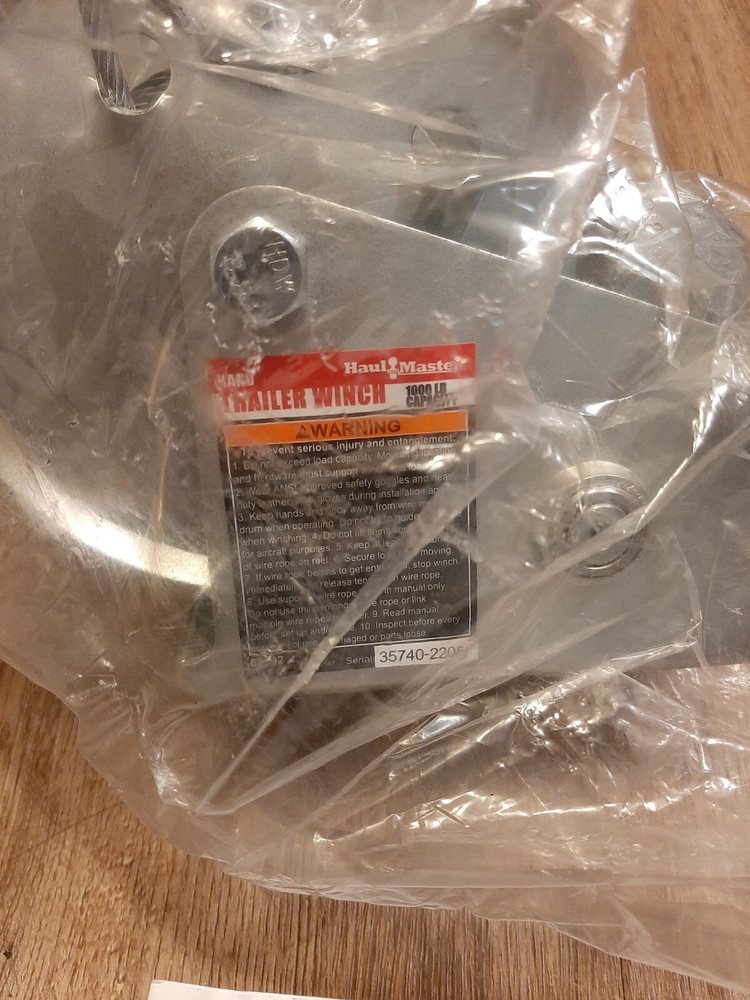 Haul Master 1000lbs Hand Winch ATV Boat Trailer & Loading 32 ft Wire Rope