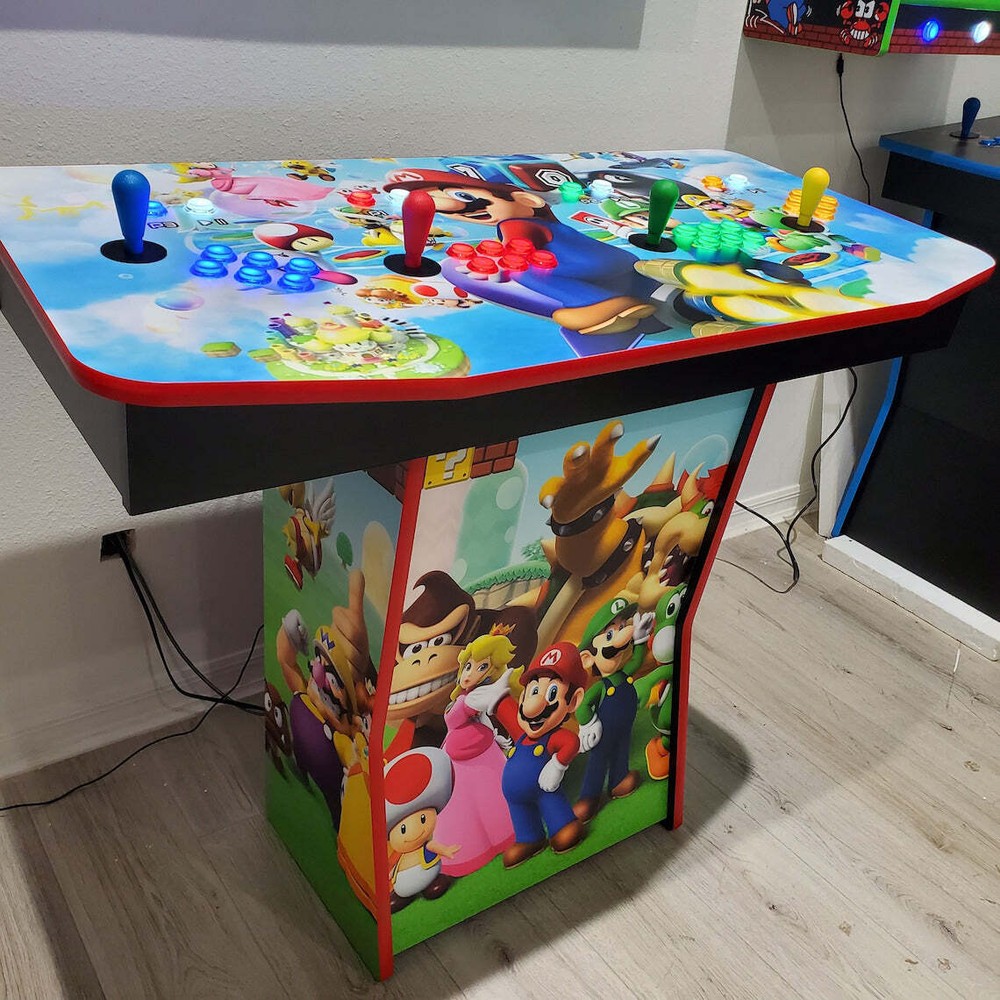 4 Player Mario Bros Pedestal Arcade Machine