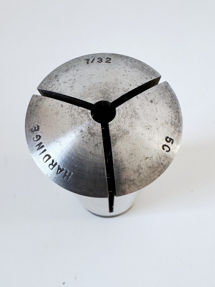 7/32" HARDINGE 5C Round Collet External & Internal Threads .2187" USA