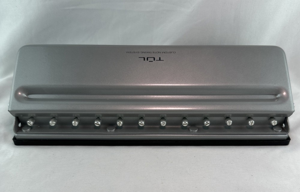 TUL Custom Note-Taking System Discbound 12-Hole Punch Silver Heavy Duty