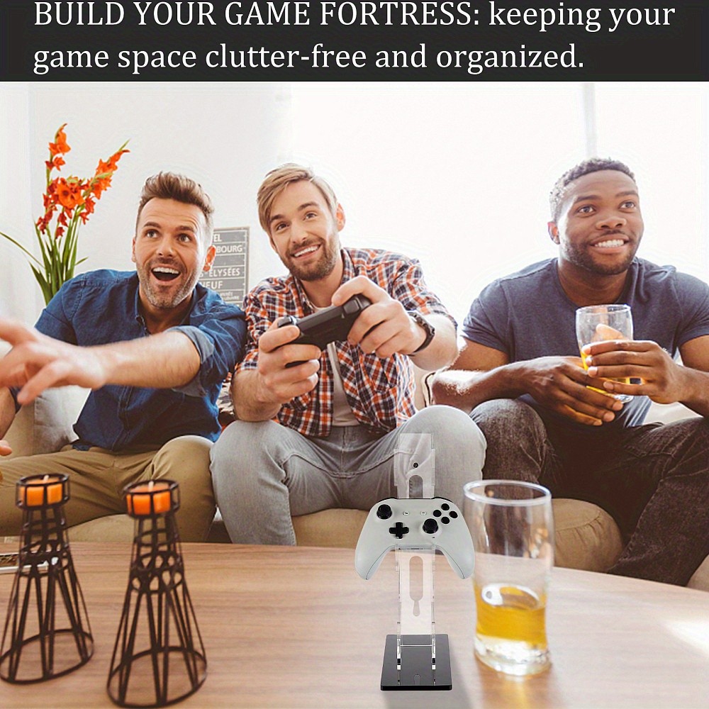 1set 3-Tier Transparent Acrylic Game Controller Display Stand Holders