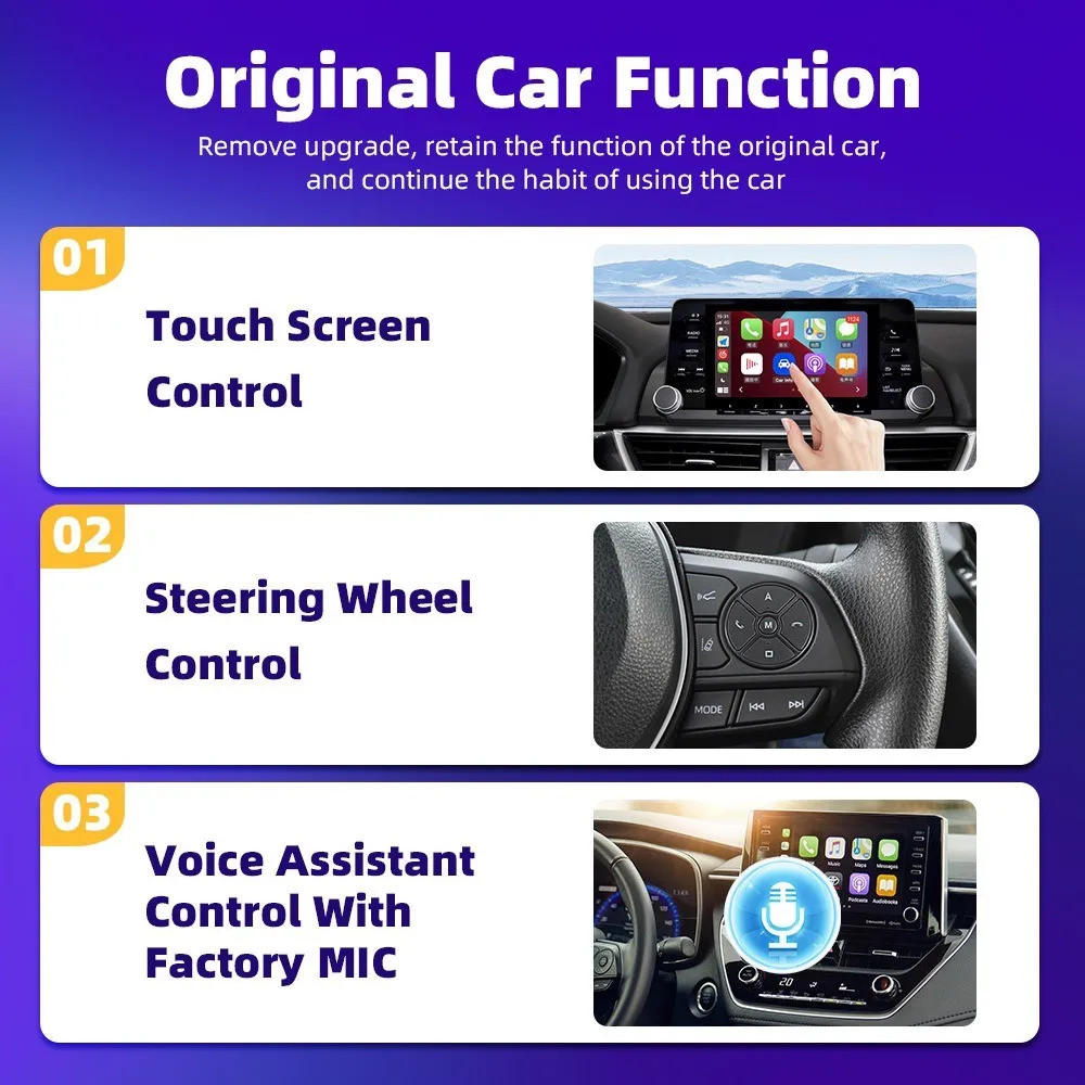 WiFi Wireless Bluetooth Connect, CarPlay Smart Box Android Auto USB Adapter