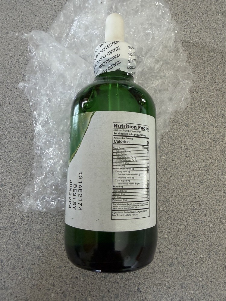 SweetLeaf SteviaClear Liquid Stevia Drops 4 fl oz Zero Calories Non-GMO