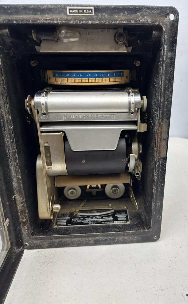 VINTAGE Esterline Angus Graphic Voltmeter Analog Recorder