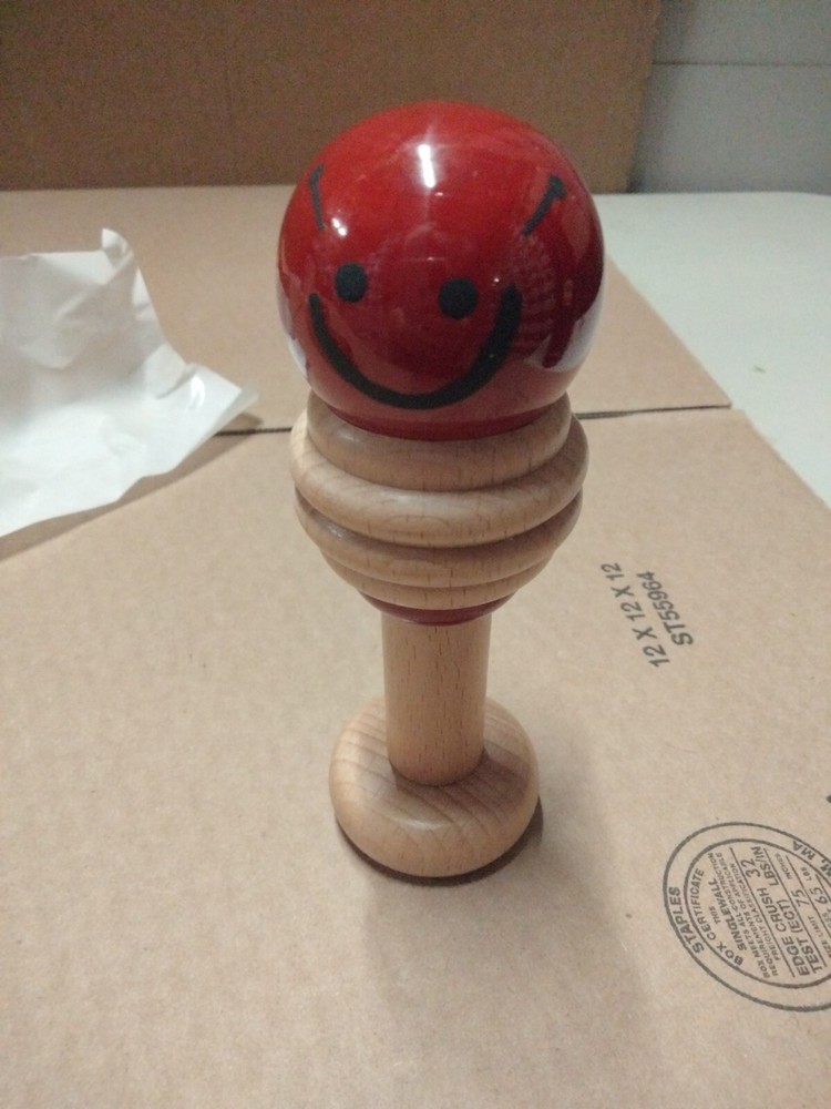 Fair & Green Wooden Roly Poly Rattle