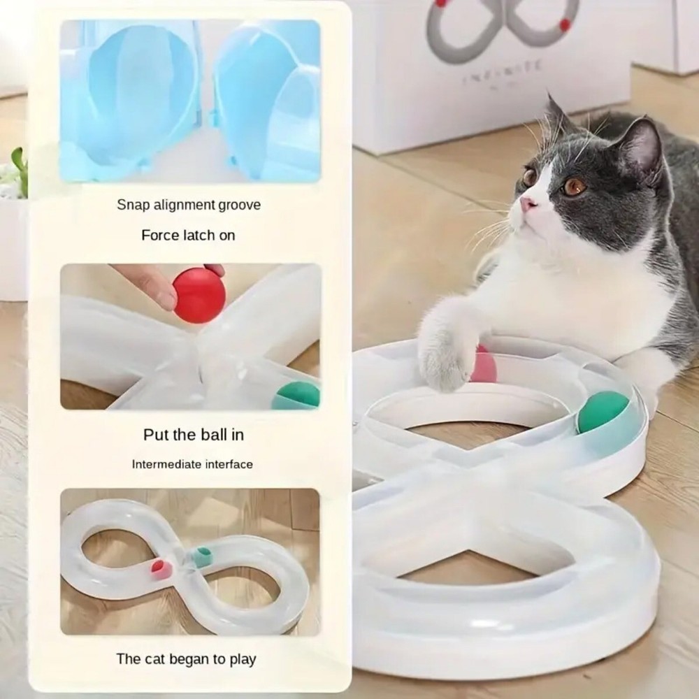 Cat Interactive Turntable - Engaging Track Toy for Unleashing Cat Nature