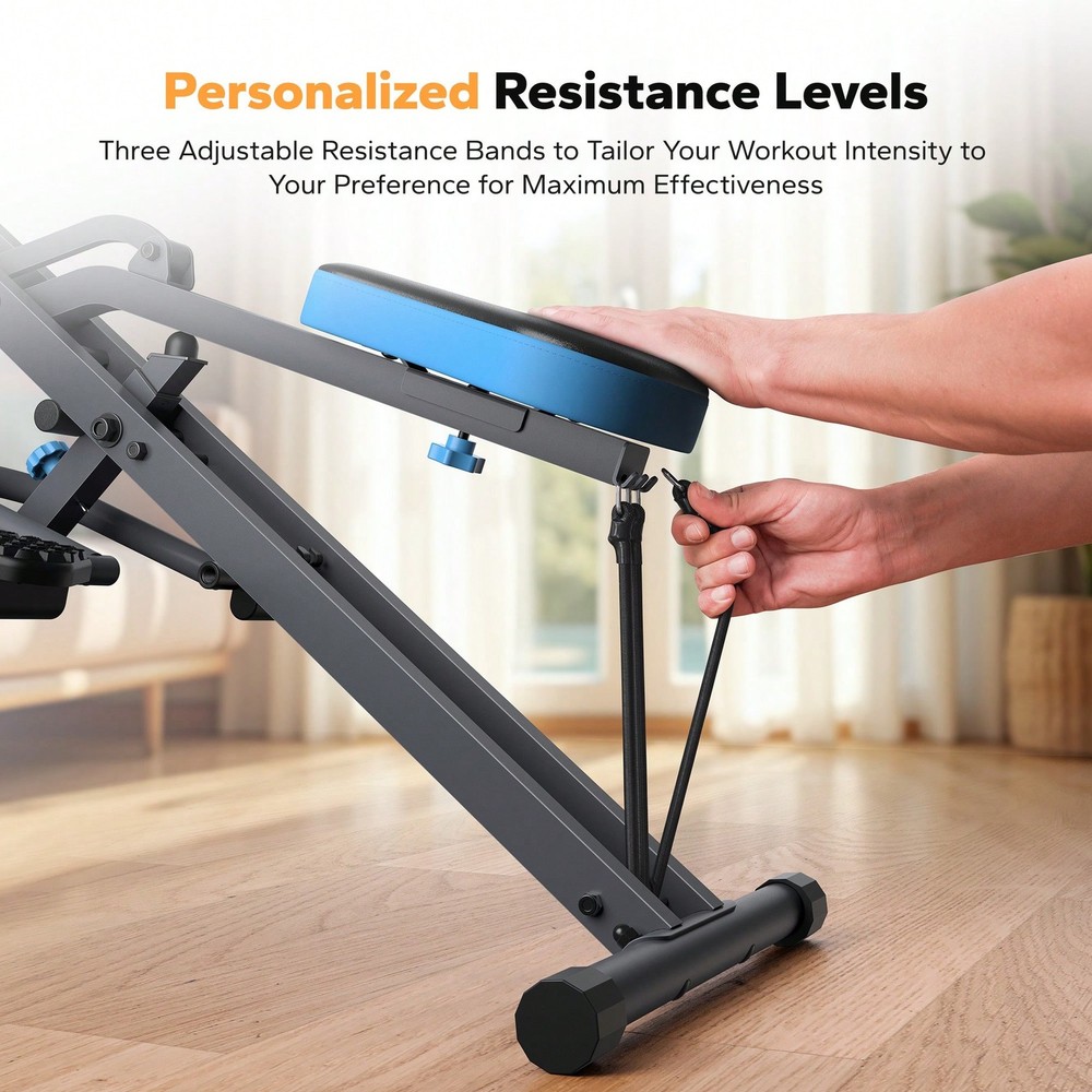 MERACH Squat Machine, 2 In 1 Squat Rowing Machine, Easy Setup & Foldable-FGQA