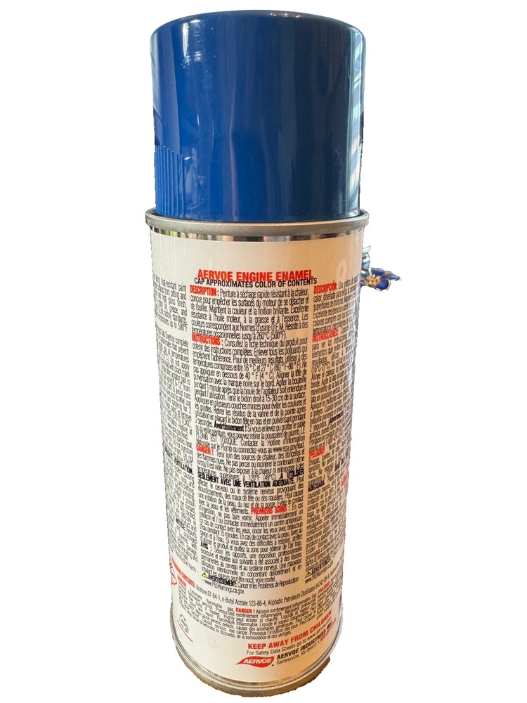 Aervoe 560 Engine Enamel Paint Blue Ford 12 Oz 5-Pack Includes 3 Torque Gloves