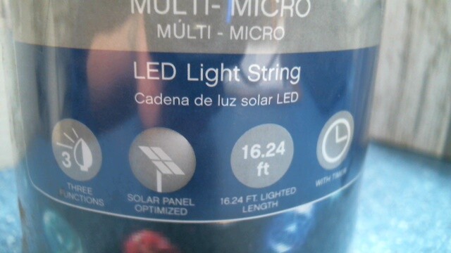 Celebrations LED 100 Outdoor Multi-Micro Solar String Lights (9465667) FS