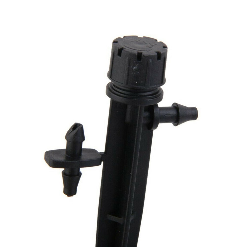 50Pack Adjustable Water Flow Irrigation Dripper Nozzle Stake Emitter Drip