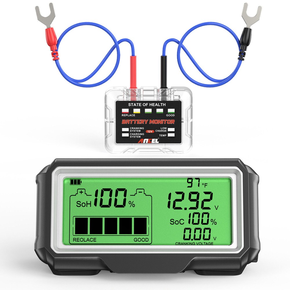 ANCEL BM200 PRO 12V Battery Tester Health Analyzer Tool Charging Start System