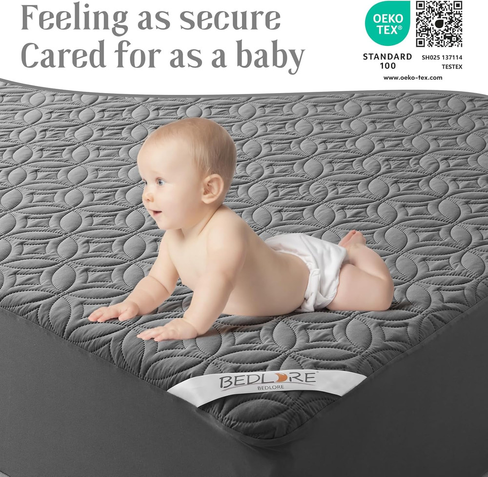 Waterproof Twin XL Mattress Protector – Soft, Breathable, Deep Pocket Cover