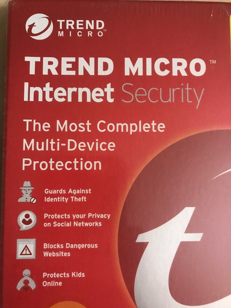 Trend Micro Internet Security 2016 | 3 Devices | 6 Months | PC/Mac Disc