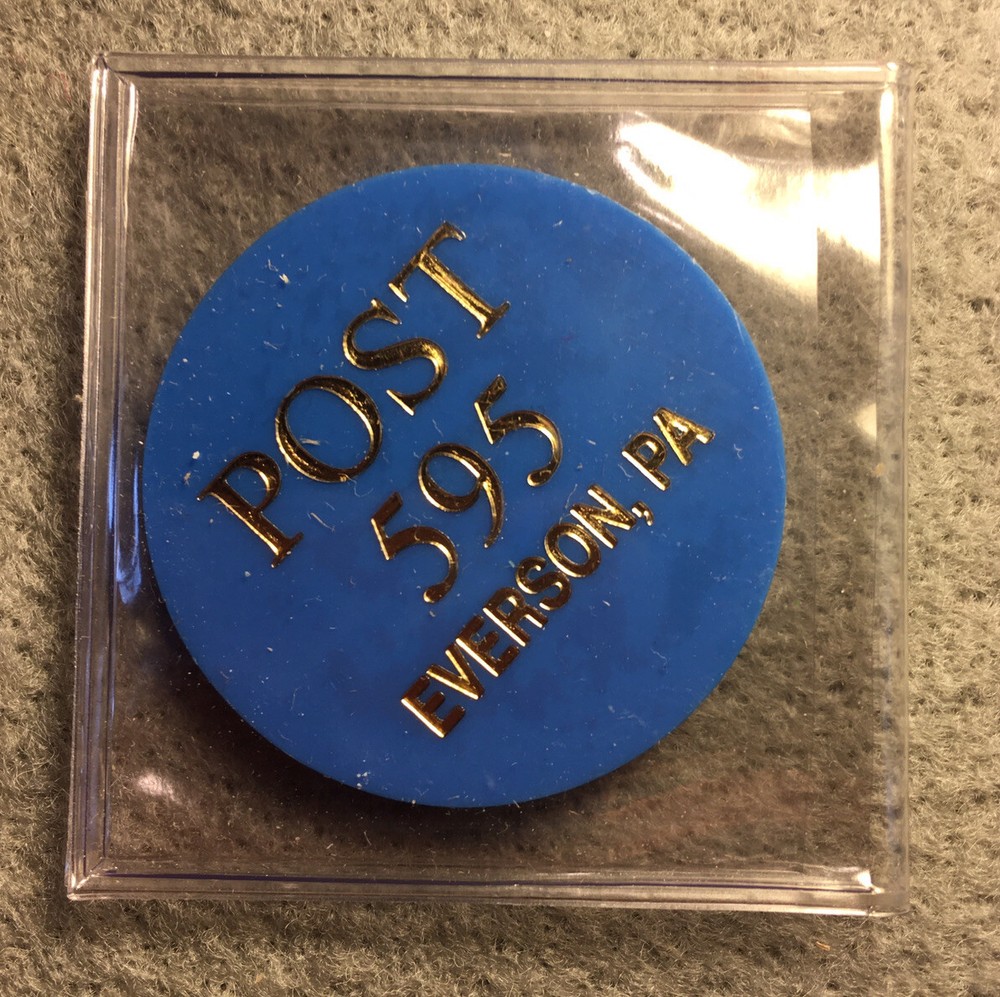 “POST 595” ~ Everson, PA ~ good for ? in trade, token E210