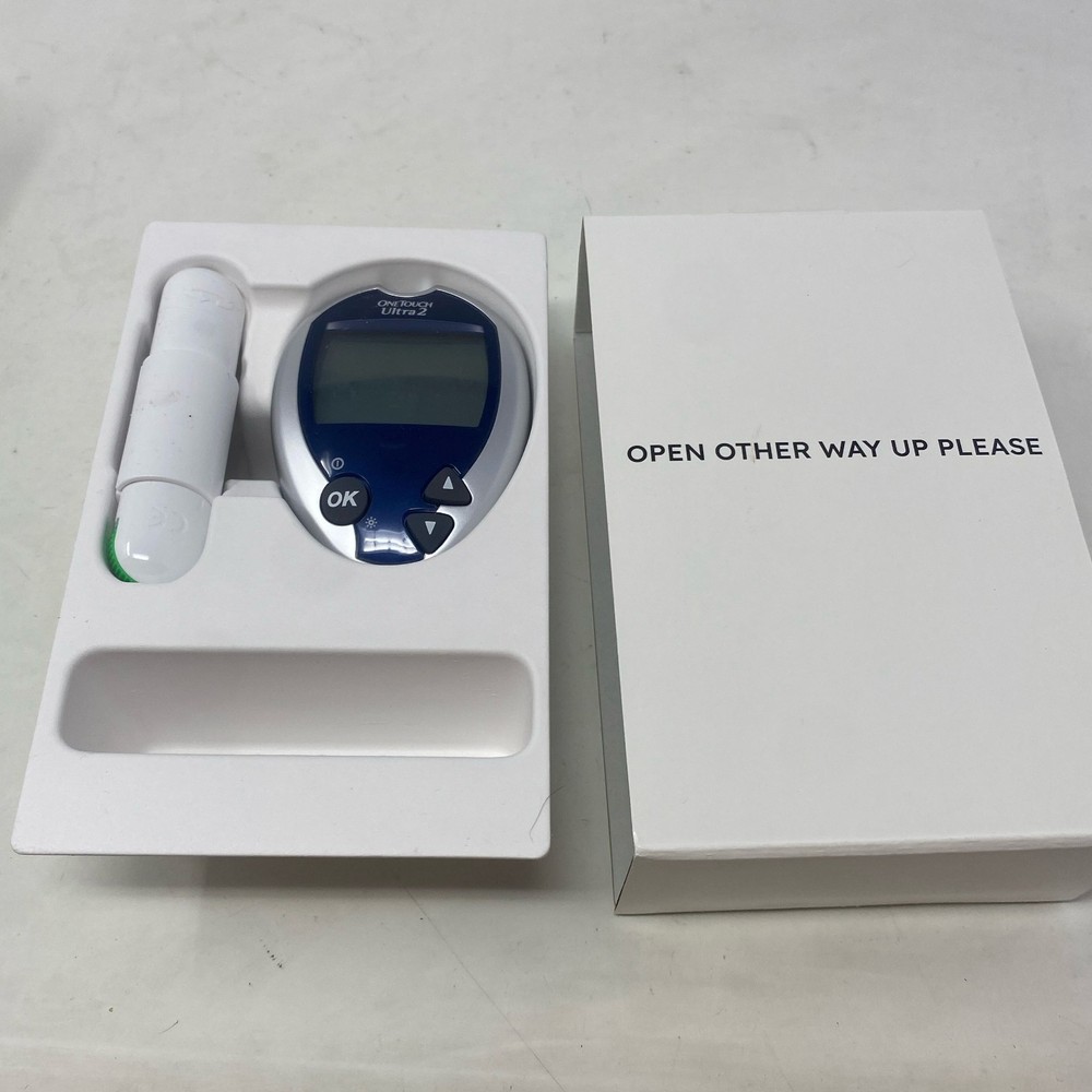OneTouch Ultra 2 Blood Glucose Meter Kit Blue/Silver