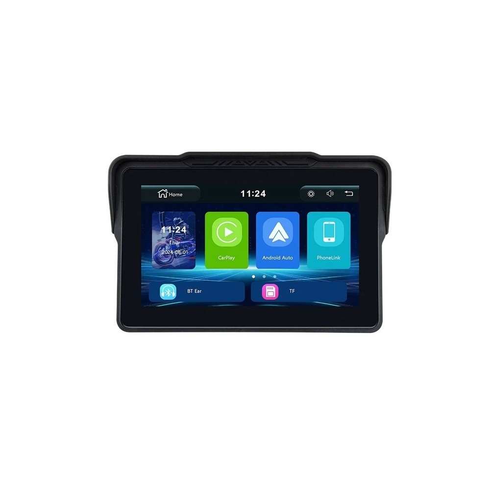 7 inch Motorcycle Android Auto Wireless IPS Touch Screen Carplay + Camera +TPMbf